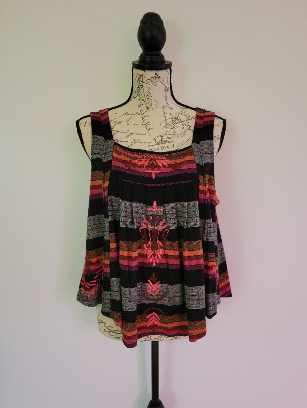 Free People Vintage Stripe Swing Tank NWT Size M